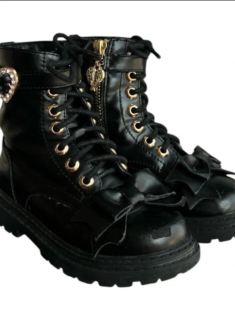 Angel face size 27 Ingrid Bow Boots Black